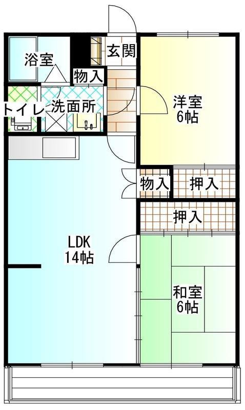 東中津駅 徒歩53分 3階の物件間取画像