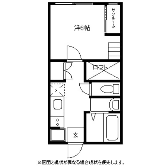 サンローラン北代の物件間取画像