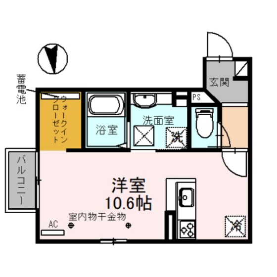 Coco Air　A棟の物件間取画像