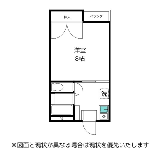 コーポアムールの物件間取画像