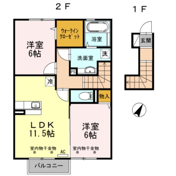 D-room小矢部の物件間取画像