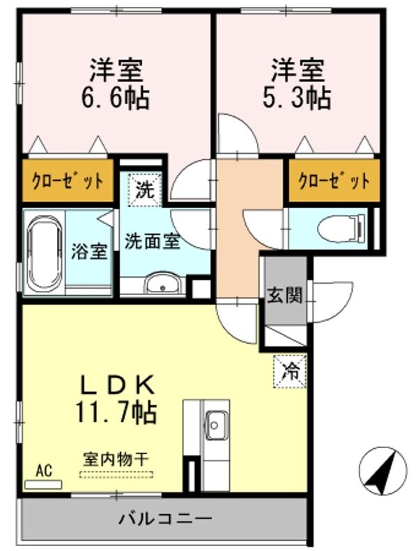 ポラリスの物件間取画像