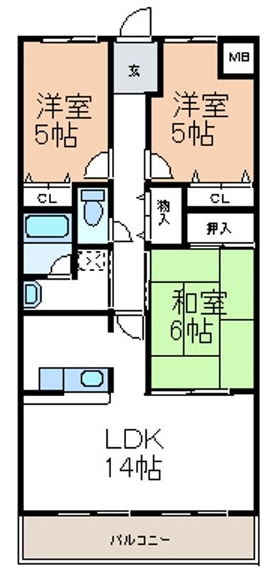 物件間取画像