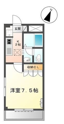 コンフォースＫの物件間取画像