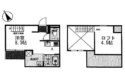 コスモハイツ安城Ｂの物件間取画像