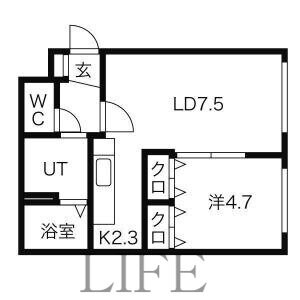 メイフェアコート菊水の物件間取画像