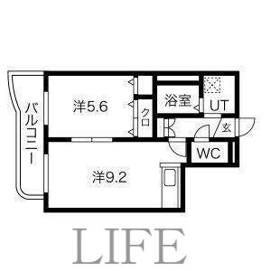 福住駅 徒歩2分 4階の物件間取画像