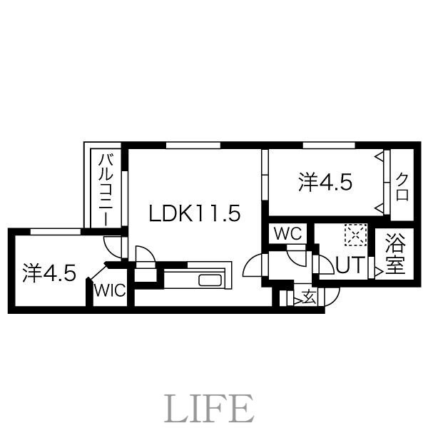 アベイズ栄通の物件間取画像