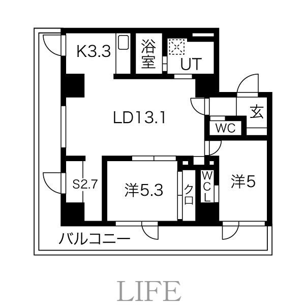 Alpha Ph 南平岸の物件間取画像