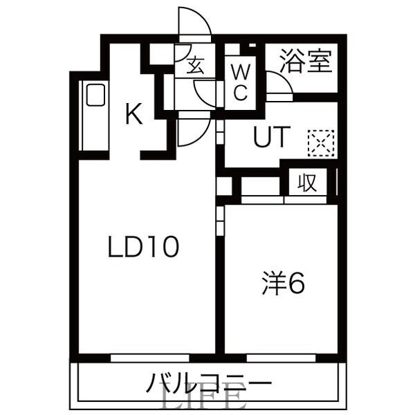 ディ・アール厚別南の物件間取画像