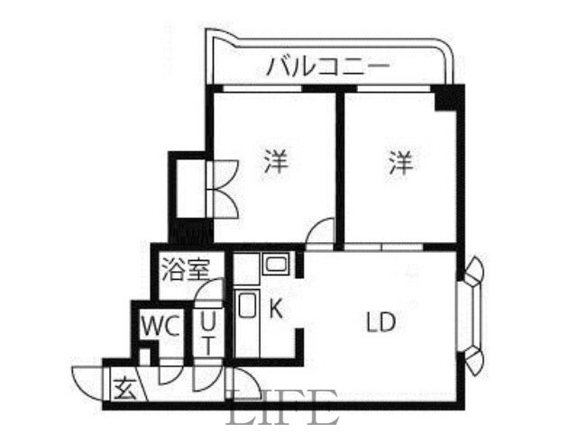 テラスハウス南郷21の物件間取画像