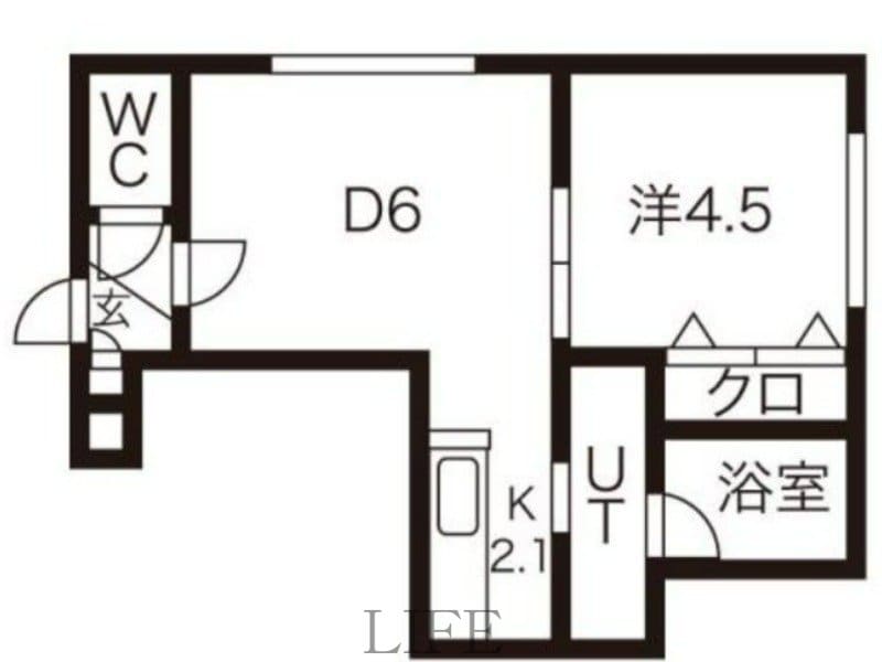 ルシウス新札幌の物件間取画像