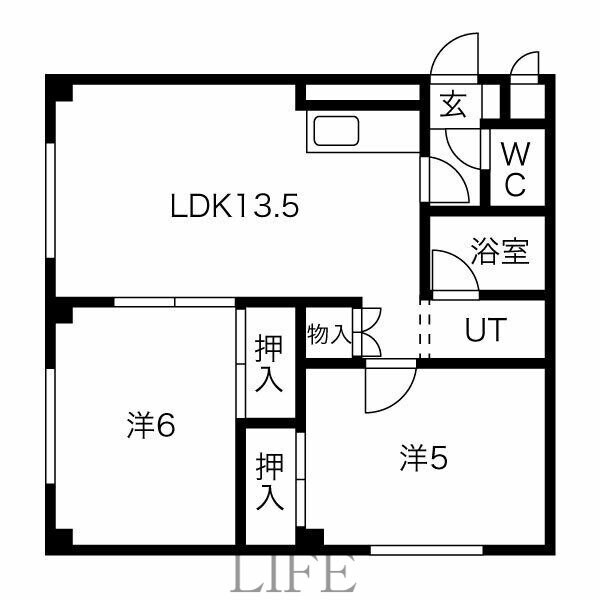 コーポすずかけの物件間取画像