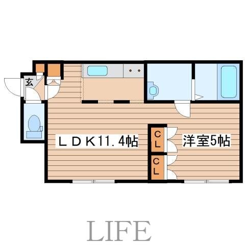 カメリア南郷の物件間取画像