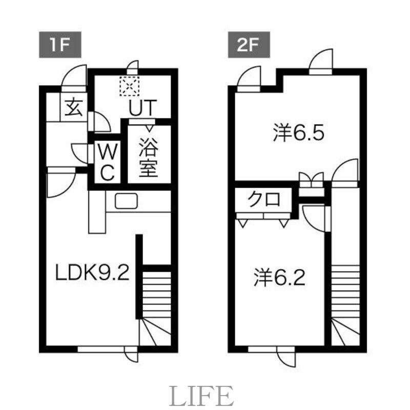 Le ciel(ルシエル)大谷地の物件間取画像