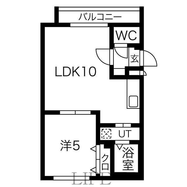 ラフィネ東札幌の物件間取画像