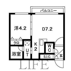 ラボワール菊水の物件間取画像