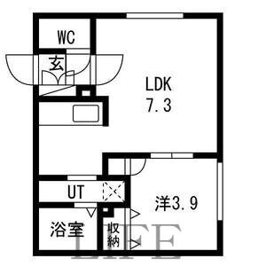 ヴィヴレ平岸の物件間取画像