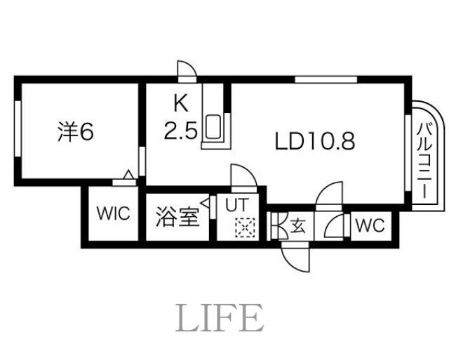 菊水駅 徒歩10分 1階の物件間取画像