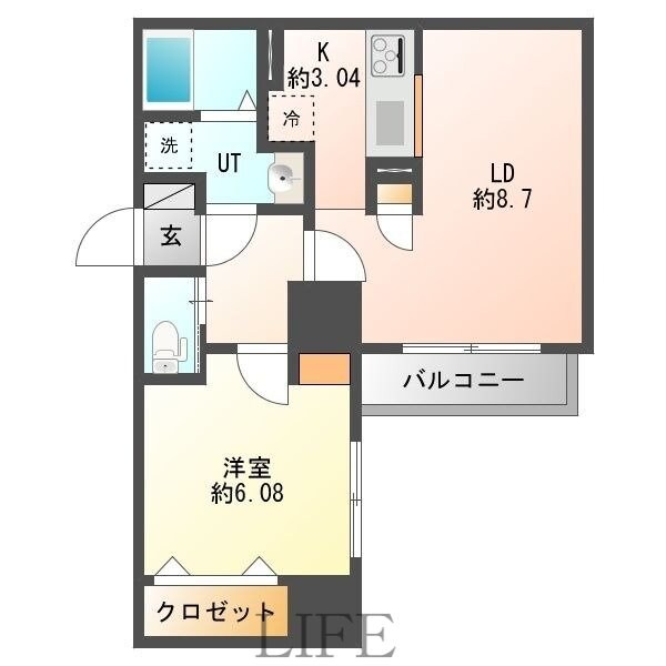 プロスパー月寒の物件間取画像