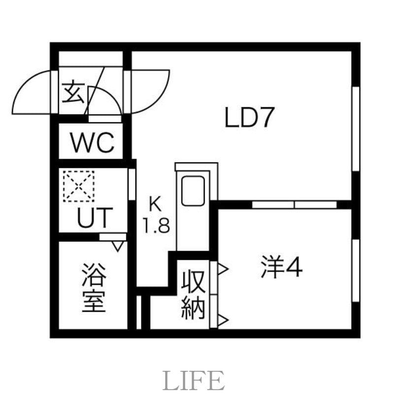 EXCEL学園前の物件間取画像