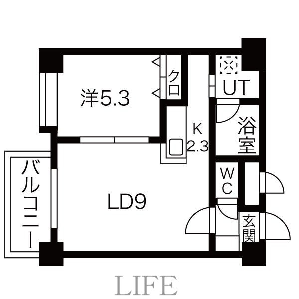 シャトレ東札幌の物件間取画像