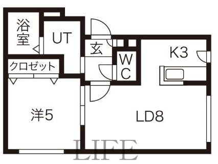 アクアベール豊平の物件間取画像