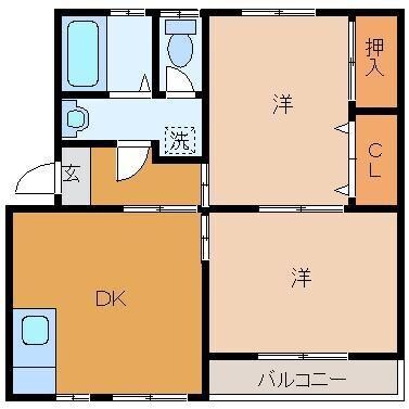 コーポ梶返の物件間取画像