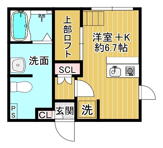 COMODO　SandaⅡの物件間取画像