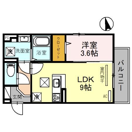 D-room NORTH PARK 三田の物件間取画像