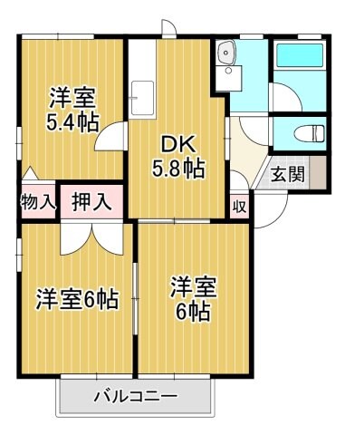 ハイツアイアンの物件間取画像