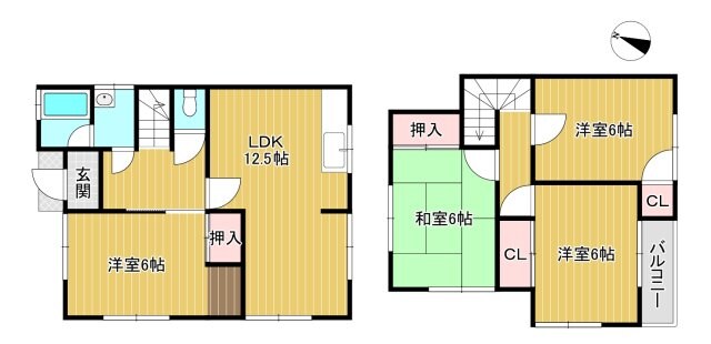 広野駅 徒歩8分 1-2階の物件間取画像