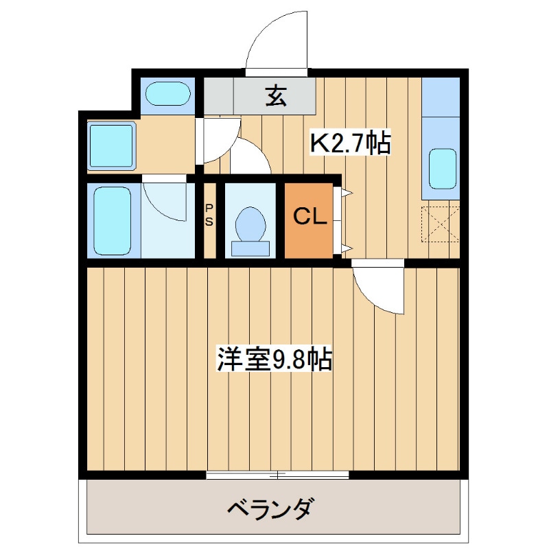 クラストガーデンの物件間取画像