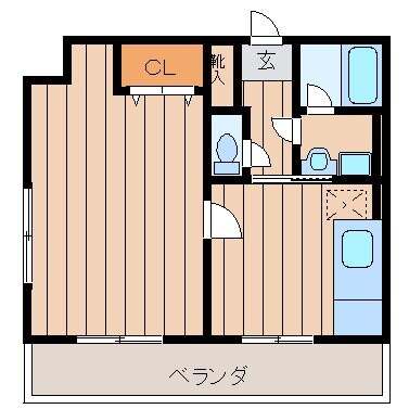 フェリースIの物件間取画像