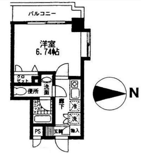 大森海岸駅 徒歩1分 9階の物件間取画像