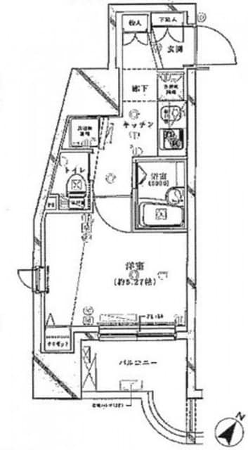 クレイシア旗の台の物件間取画像