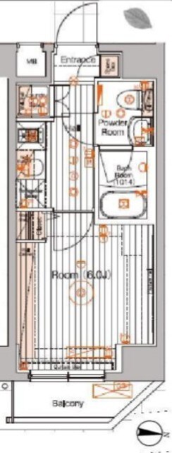 ブライズ蒲田WESTの物件間取画像