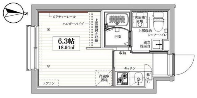 ココキューブヤナギハラの物件間取画像