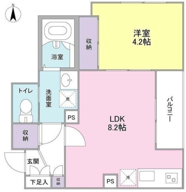 ウェルスクエア中延の物件間取画像