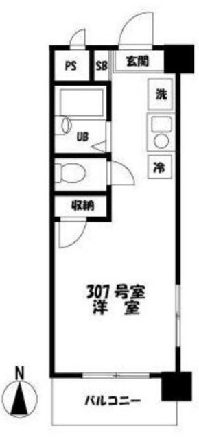 中延駅 徒歩3分 3階の物件間取画像