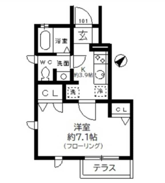 コーラルハウスの物件間取画像