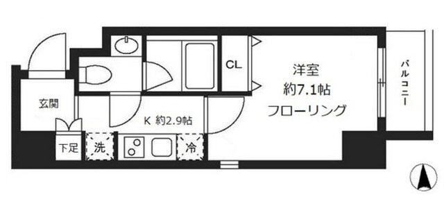 アクロスKの物件間取画像