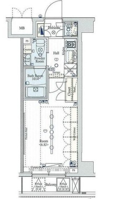 ブライズ馬込の物件間取画像