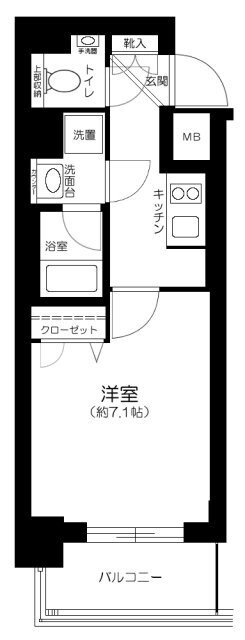 プレール・ドゥーク月島の物件間取画像