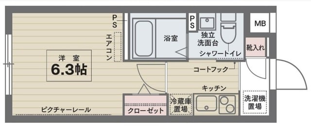 ココキューブ二葉の物件間取画像