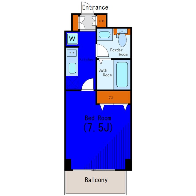 下丸子駅 徒歩3分 4階の物件間取画像