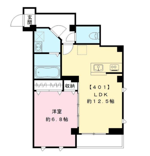 レザン池上の物件間取画像