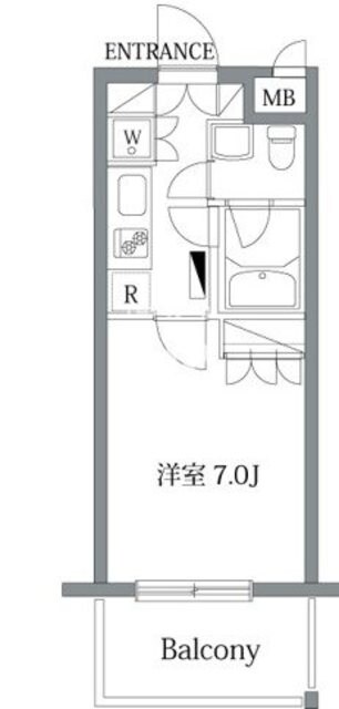 荏原中延駅 徒歩4分 4階の物件間取画像