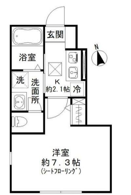 Ｋハイム中延の物件間取画像
