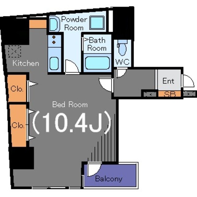 コンフォート芝大門の物件間取画像